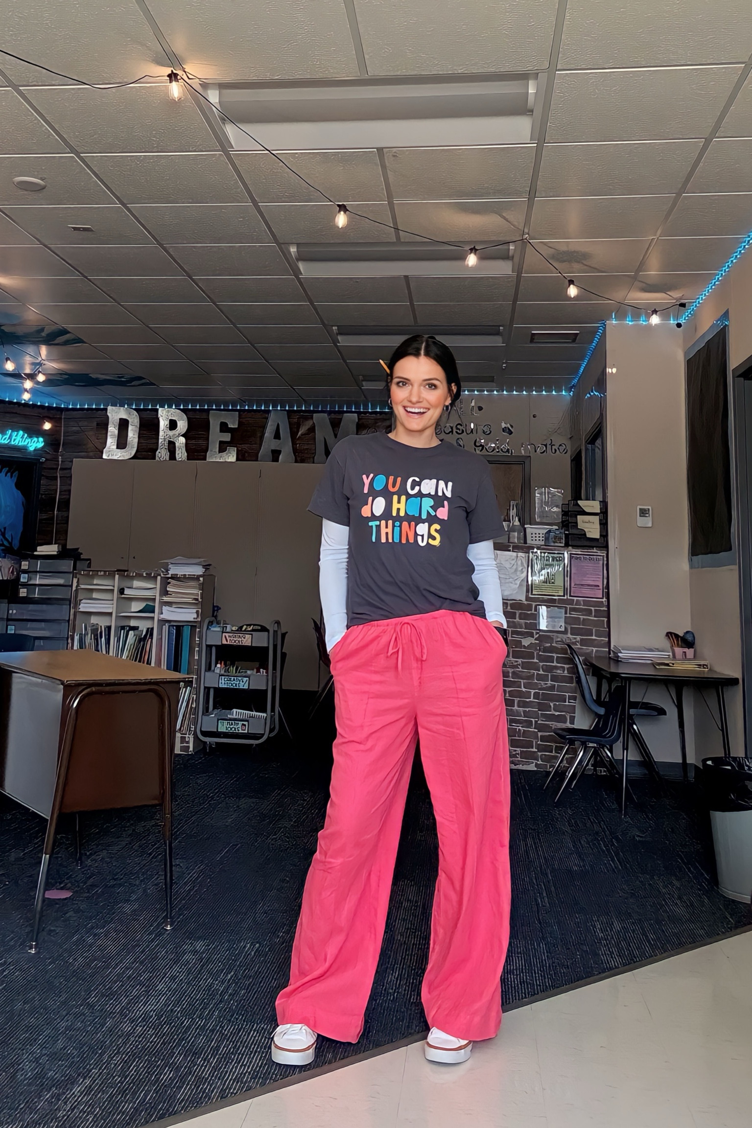 These pants have me in an absolute chokehold. I got a size small and they fit perfectly oversized. ✨

#LTKfindsunder50 #LTKworkwear