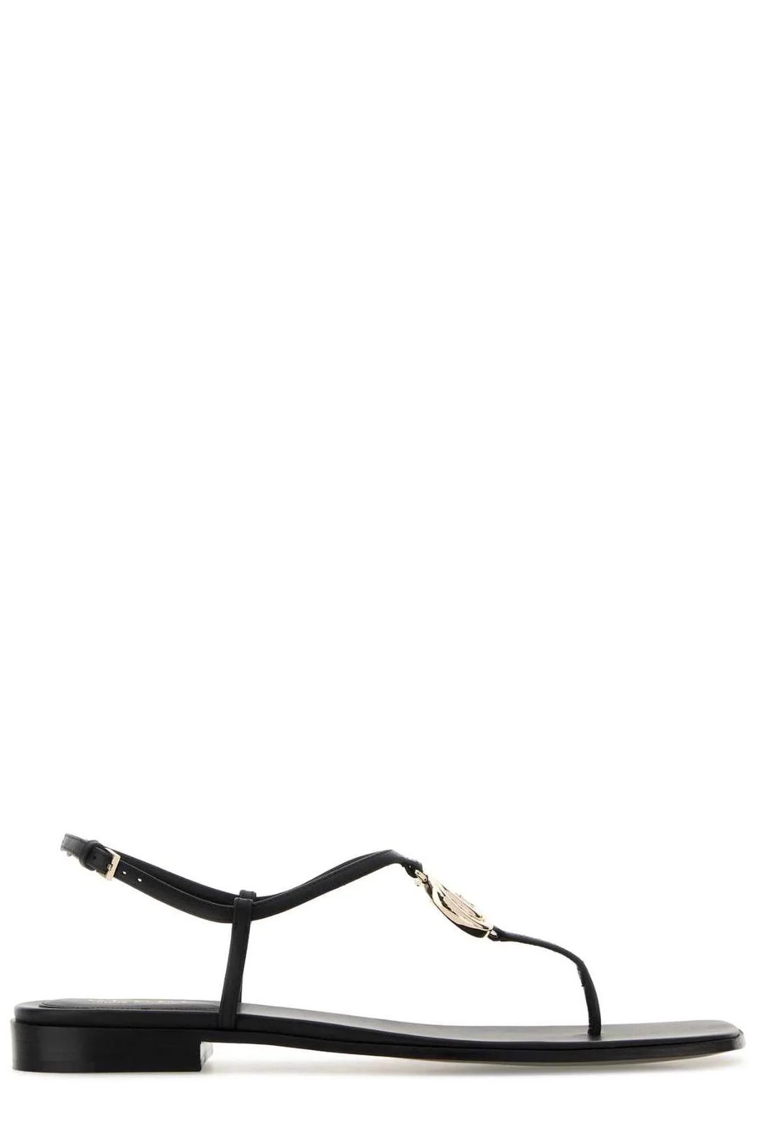 Gucci Thong Logo Plaque Sandals | Cettire Global