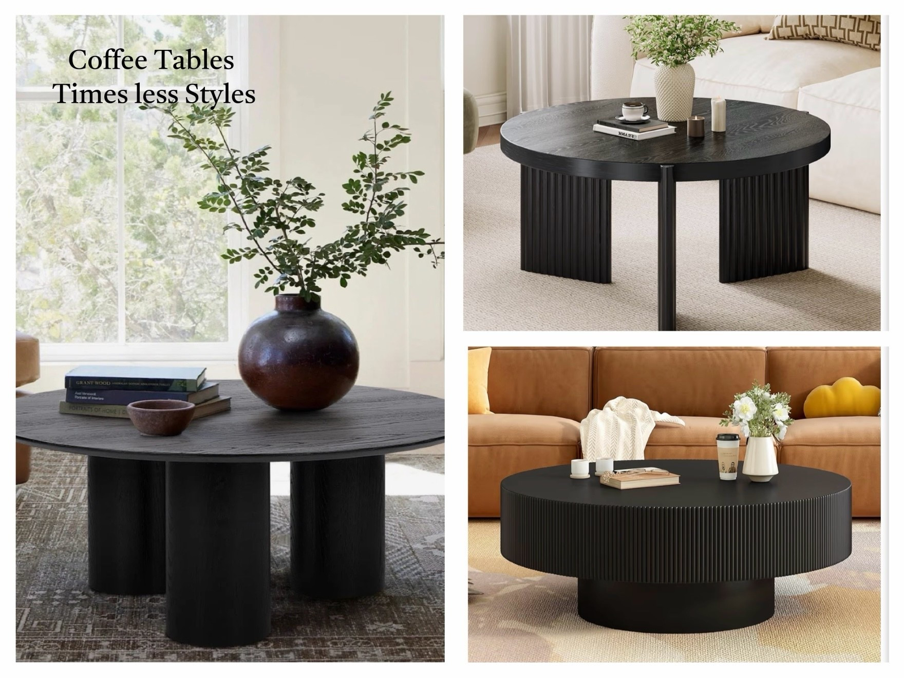 Black Round Coffee Tables
Timeless styles

#LTKHome #LTKSeasonal #LTKdayinmylife