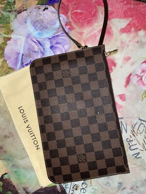 LOUIS VUITTON  Pouch Pochette Clutch Wristlet from Neverfull MM Bag NEW | eBay US