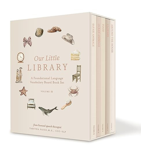 Our Little Library Vol. 2: First 100 Words Board Book Box Set, including Ocean Animals, Safari An... | Amazon (US)