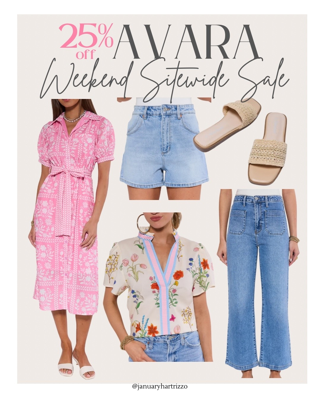 Avara 25% off  sitewide sale happening this weekend! 

Spring outfits 2026, spring break outfits, date night outfits, denim jeans, Easter dresses, spring dresses, denim shorts, sandals, baby shower dresses, wedding shower dresses

#LTKootd #LTKmomlife #LTKOver40