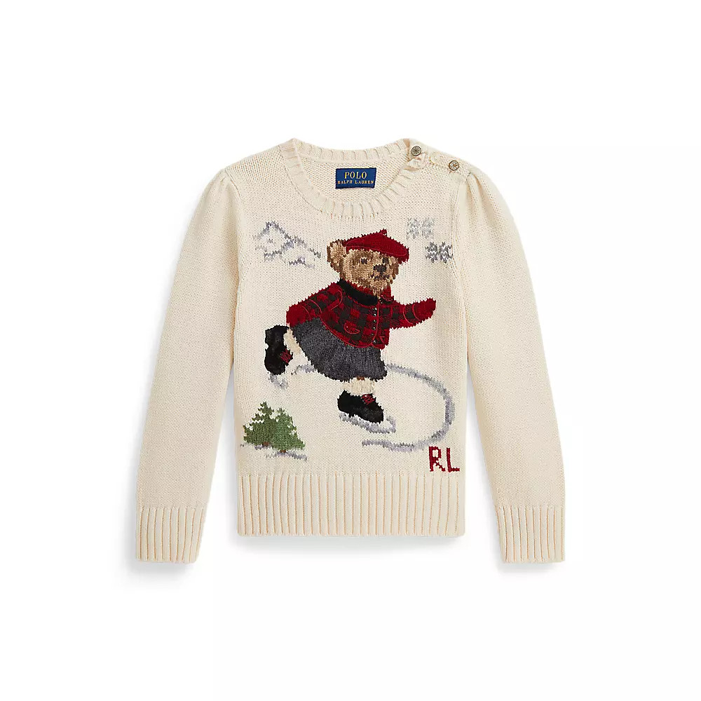 Polo Bear Holiday Crewneck Sweater | Over The Moon