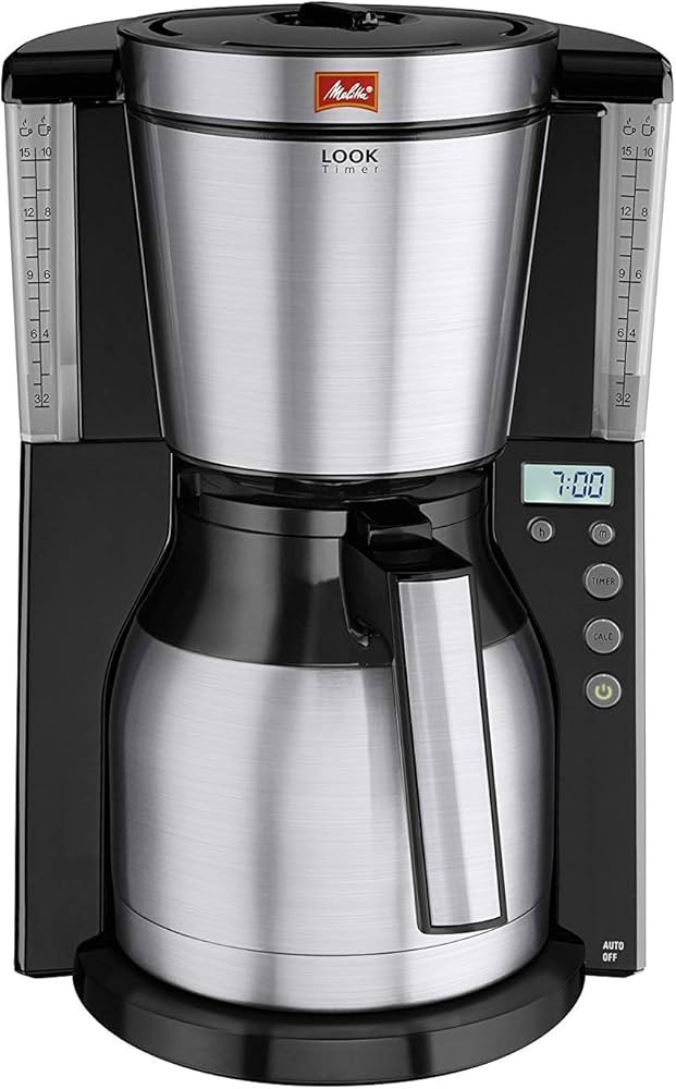 Melitta 6738044 Filter Coffee Machine with Insulated Jug, Timer Feature, Aroma Selector, Look The... | Amazon (UK)