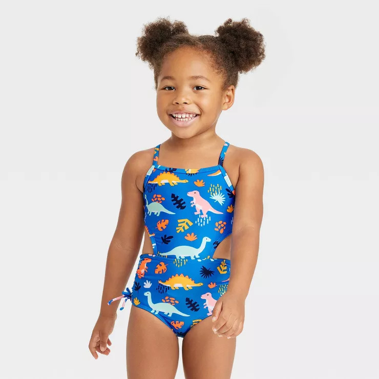 Toddler Girls' Dinosaur One Piece Swimsuit - Cat & Jack™ | Target