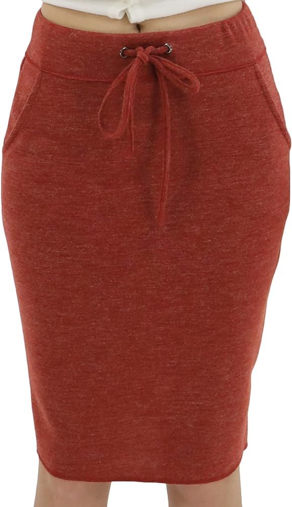 BENANCY Women's High Waist Stretch Pencil Skirt with Pockets | Amazon (US)