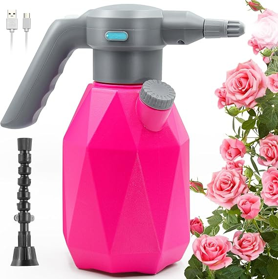 0.5 Gallon Electric Spray Bottle Plant Mister for Indoor/Outdoor Plants, 2L Automatic Watering Ca... | Amazon (US)