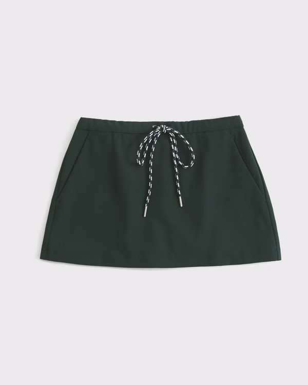 Women's Vol. 28 Danzy Mid Rise Pull-On Mini Skort | Women's Bottoms | Abercrombie.com | Abercrombie & Fitch (US)
