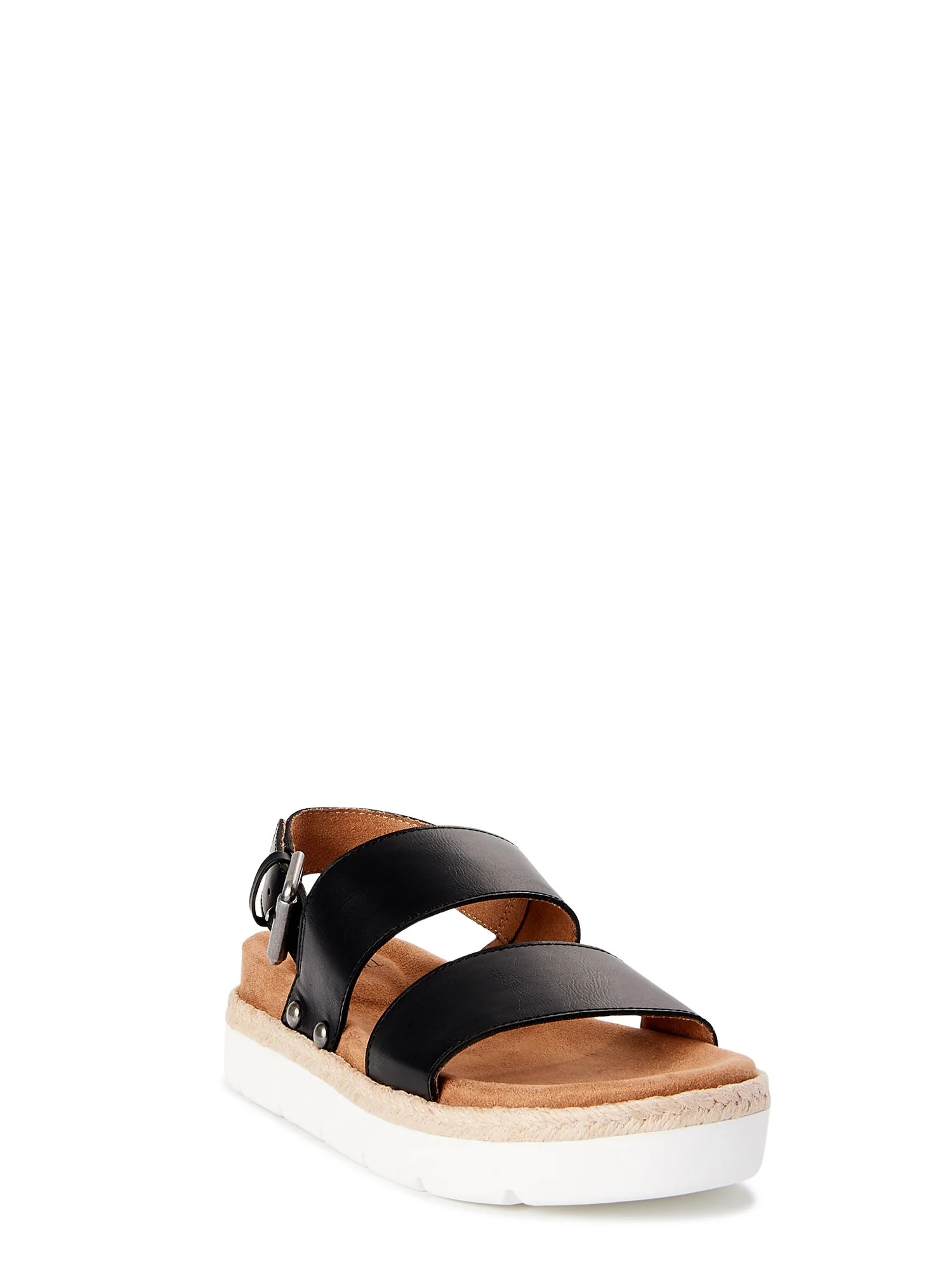 Time and Tru Comfort Women's Flatform Sandals - Walmart.com | Walmart (US)