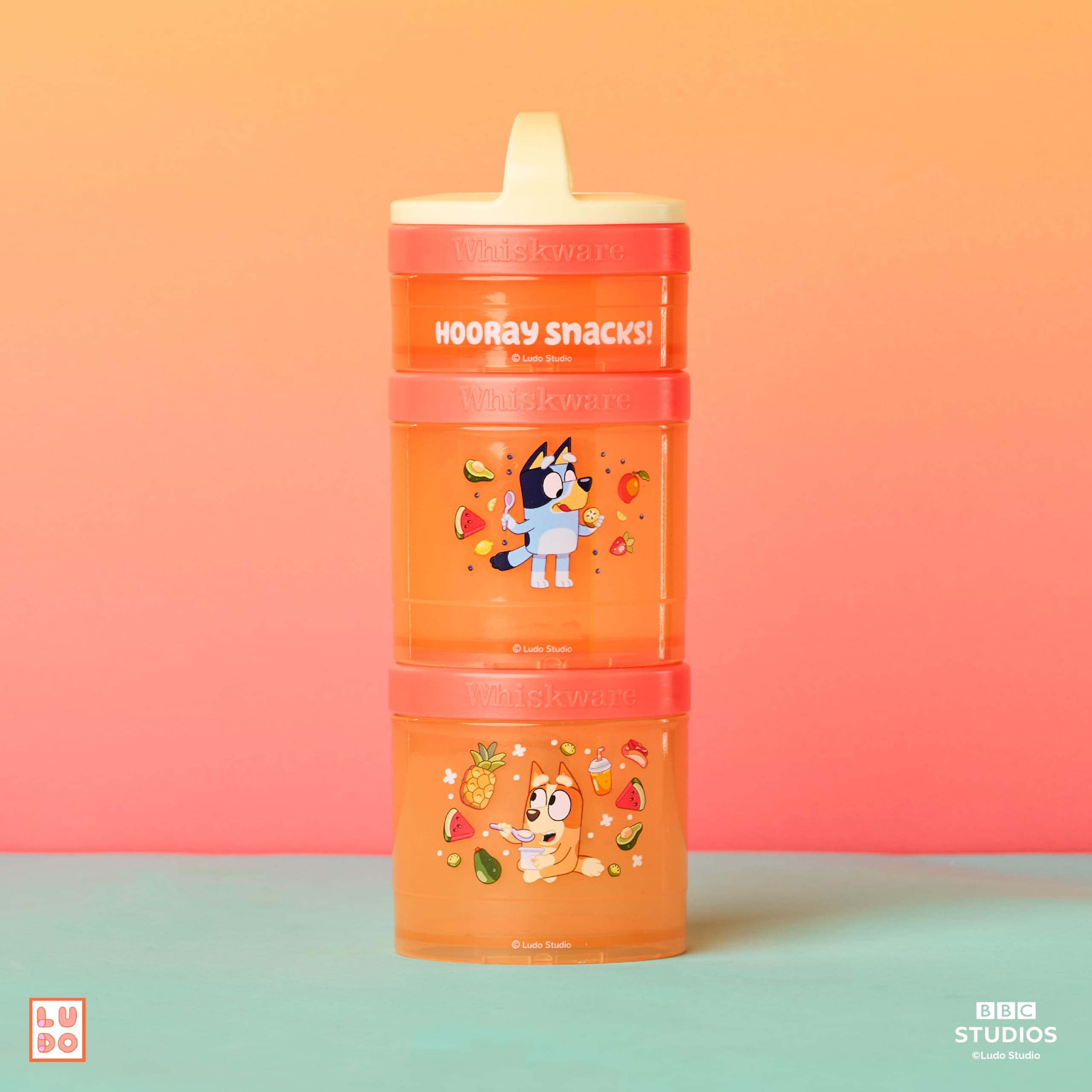 Amazon.com: Whiskware Disney Princess Frozen, Stackable Snack Containers for Kids | Amazon (US)