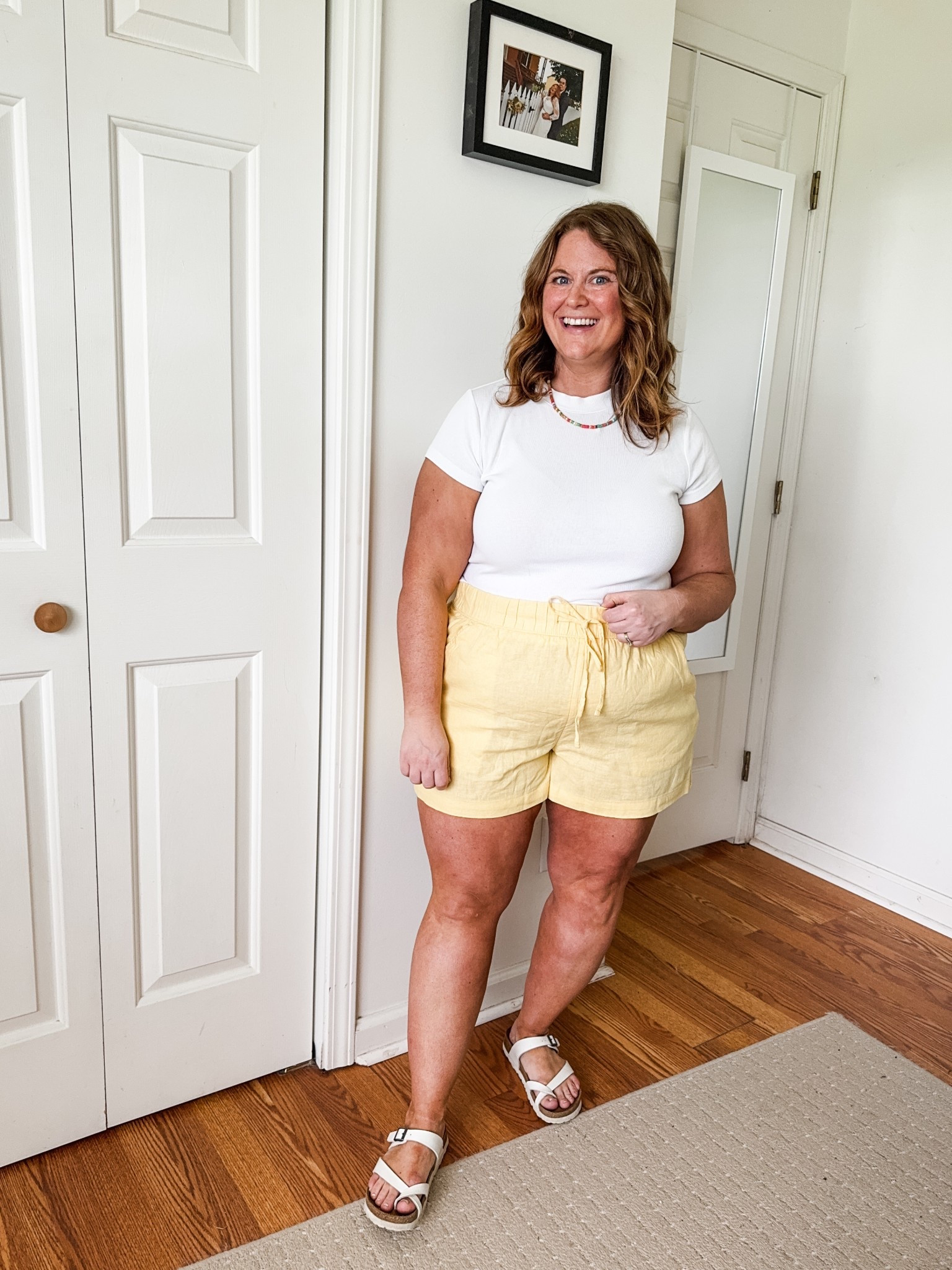 Love these butter yellow shorts!! Only $15.  Wearing an XL.  

#LTKMidsize #LTKSummerEdit #LTKSeasonal