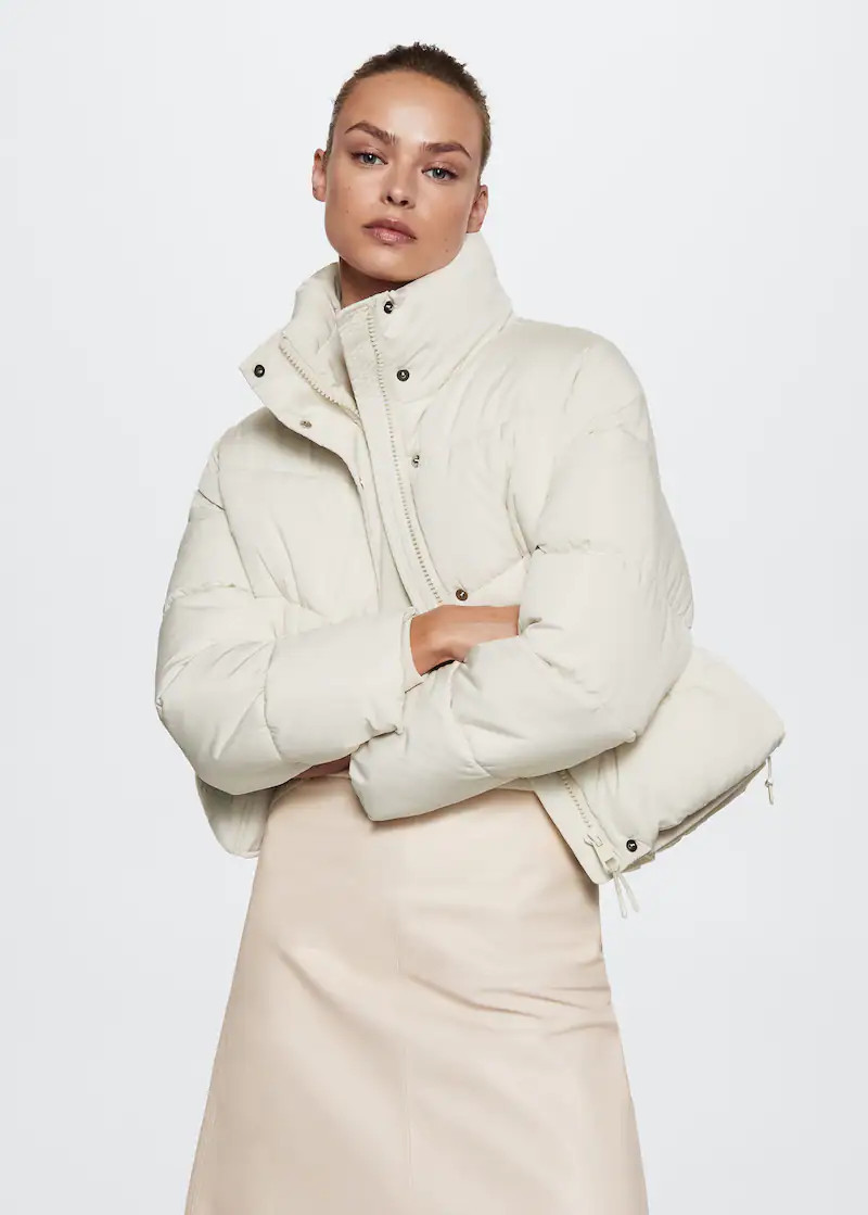 Adjustable padded anorak -  Women | Mango USA | MANGO (US)