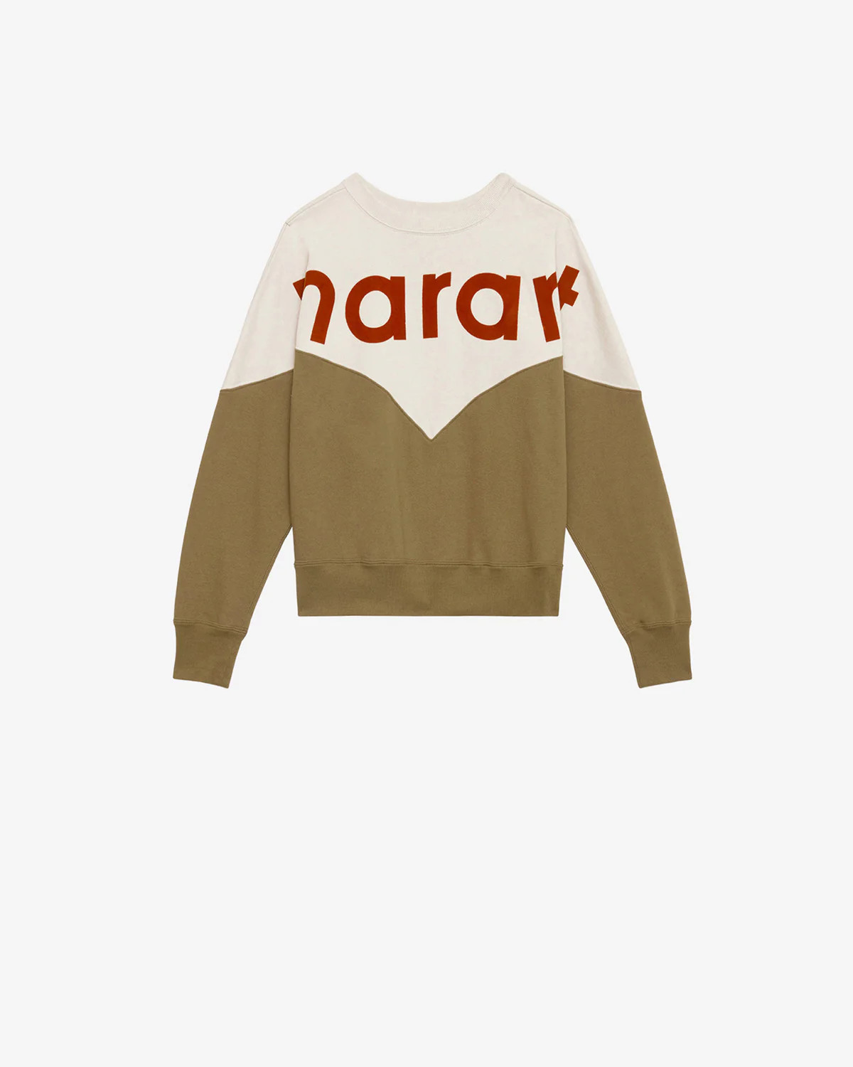 Sweatshirt Houston - Femme - Ecru-dark Khaki - Taille 36 - Marant Étoile | Isabel Marant