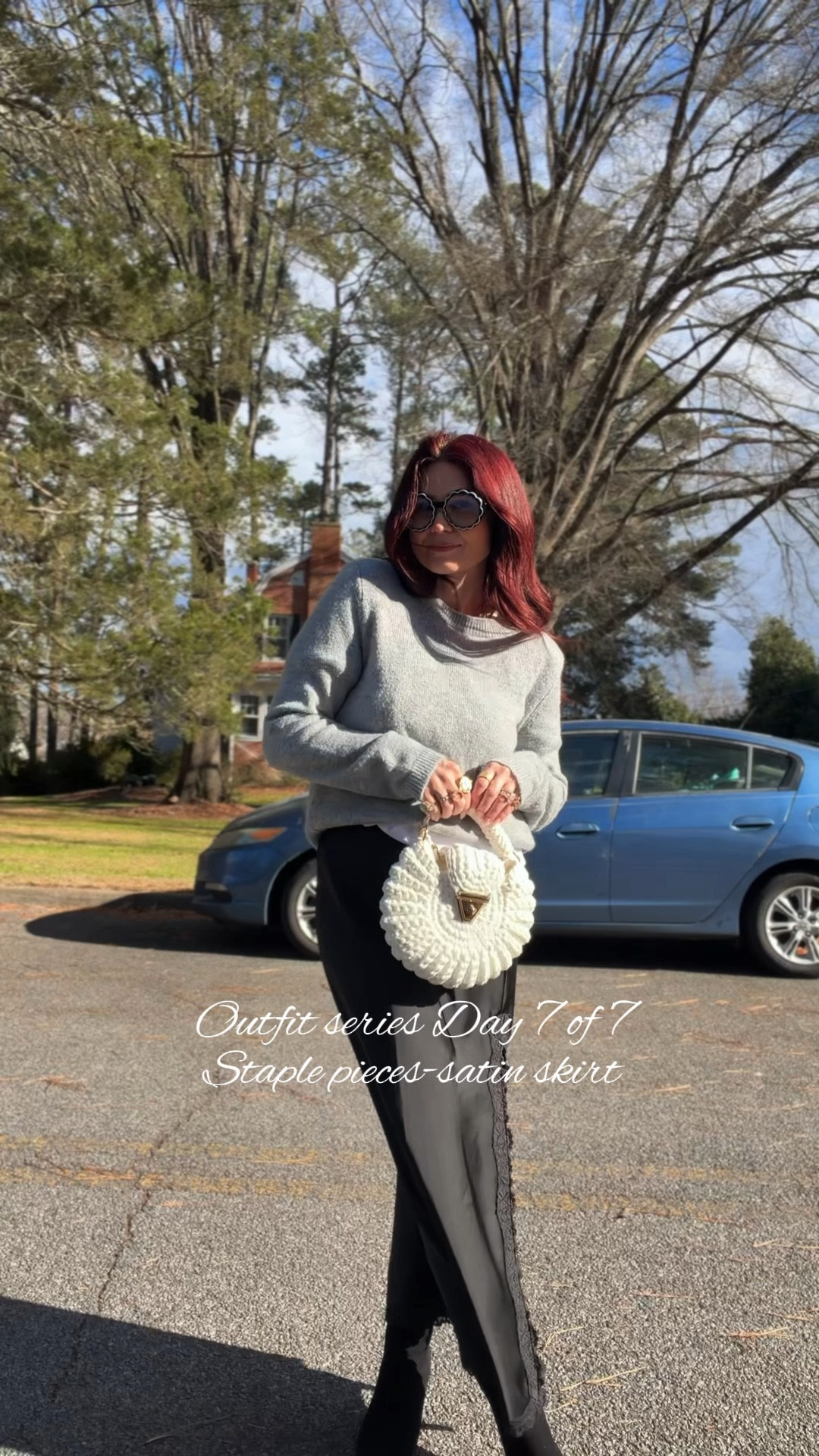 Day 7 of 7 for closet staples. Today it's a satin skirt. Any color works. It easy to style for all seasons and can be worn with boots, heels ands and sneakers 
@Inez Shoes use link below and code Brandi15 for 15% off

#LTKSeasonal #LTKPetite #LTKootd