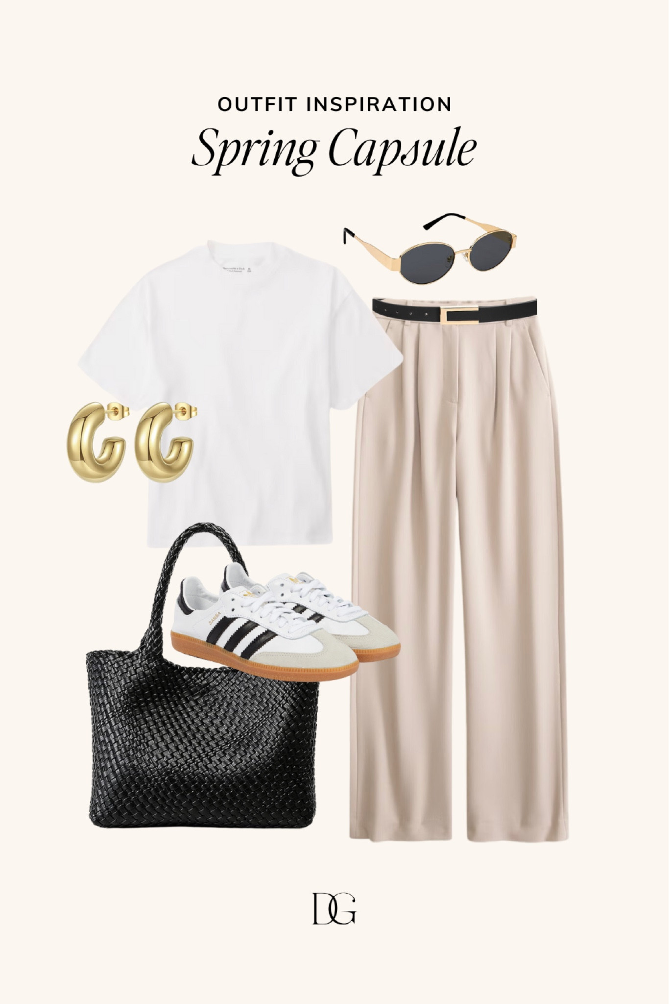 Spring Capsule Wardrobe for 2024 // Capsule wardrobe, spring outfits, spring outfit, spring staples, spring fashion, elevated spring outfit, casual spring outfit, simple spring outfit, neutral spring outfit, smart casual workwear, work outfit, casual work outfit, adidas samba outfit 

#LTKSeasonal #LTKworkwear #LTKstyletip