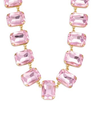 Pink Stone Statement Necklace in 14K Gold Plated, 16"-18" - Exclusive | Bloomingdale's (US)