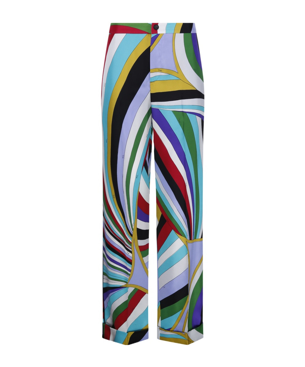 PUCCI Maddalena Printed High Waist Trousers | Senser US