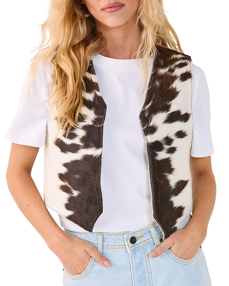 Nasty Gal Cow Hide Leather Waistcoat | Bloomingdale's (US)