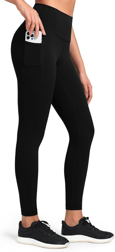 HeyNuts Workout Pro/Yoga Pro 7/8 Leggings with Side Pockets for Women, High Waisted Tummy Control... | Amazon (US)