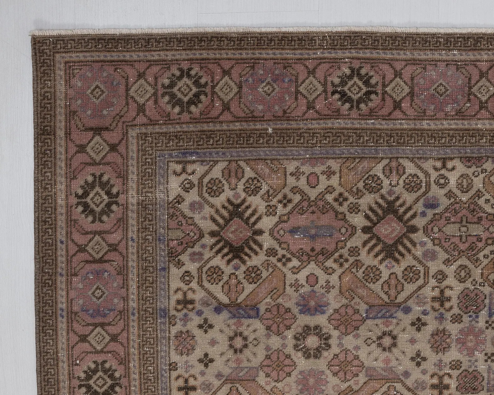 Vintage Kayseri Rug, 6.2 x 9.2 ft, Handmade Wool Persian Rug | Etsy (US)