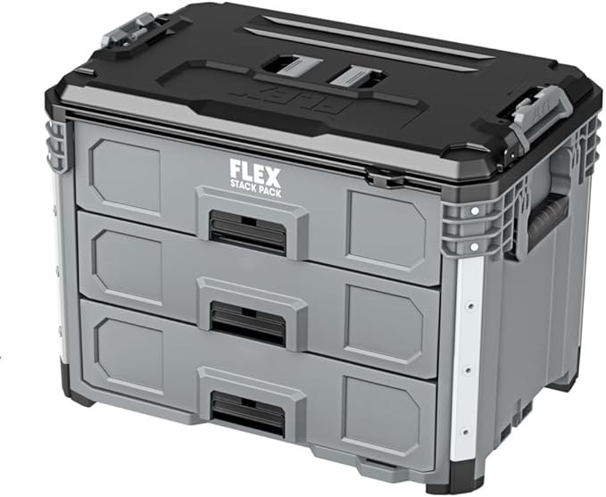 FLEX STACK PACK Storage System 3-Drawer Tool Box - FS1105, Grey/Black | Amazon (US)