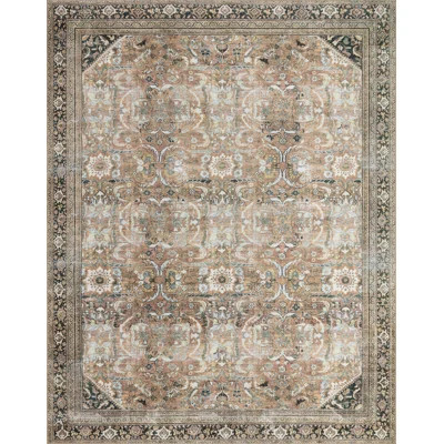Vache Oriental Orange/Beige Area Rug | Wayfair North America