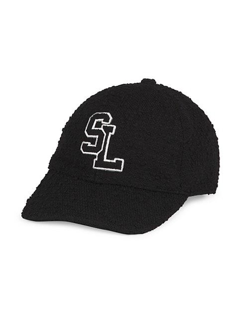 SL Logo Bouclé Baseball Cap | Saks Fifth Avenue
