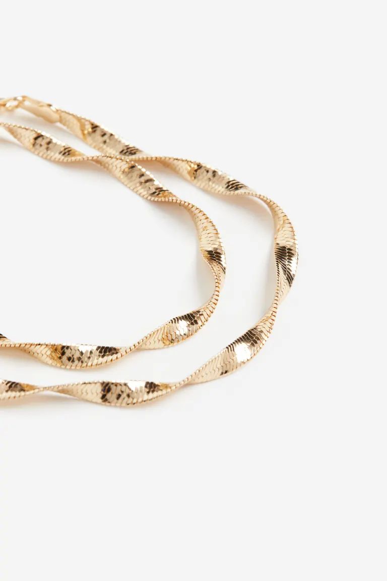 Twisted Necklace - Gold-colored - Ladies | H&M US | H&M (US + CA)