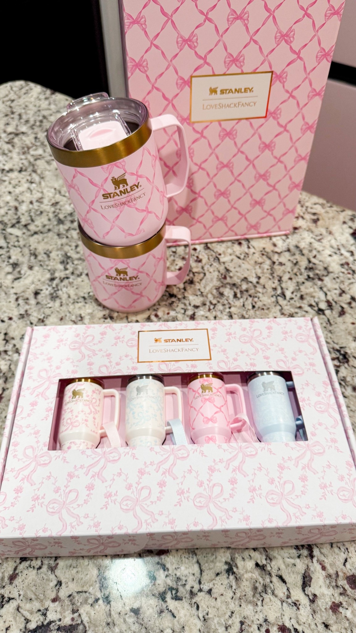 The cutest Love Shack Fancy Christmas tree ornaments and adorable pink mugs! My hot cocoa just got cuter 🩷 

#LTKSeasonal #LTKHome #LTKHoliday