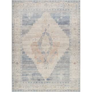 Becki Owens x Surya Luca Pewter Oriental 8 ft. x 10 ft. Indoor Area Rug | The Home Depot