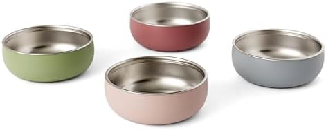 Monkey Proof™ Non-Toxic Stainless Steel Child Bowl 5” with Non-Slip Silicone Shell, Multi-col... | Amazon (US)