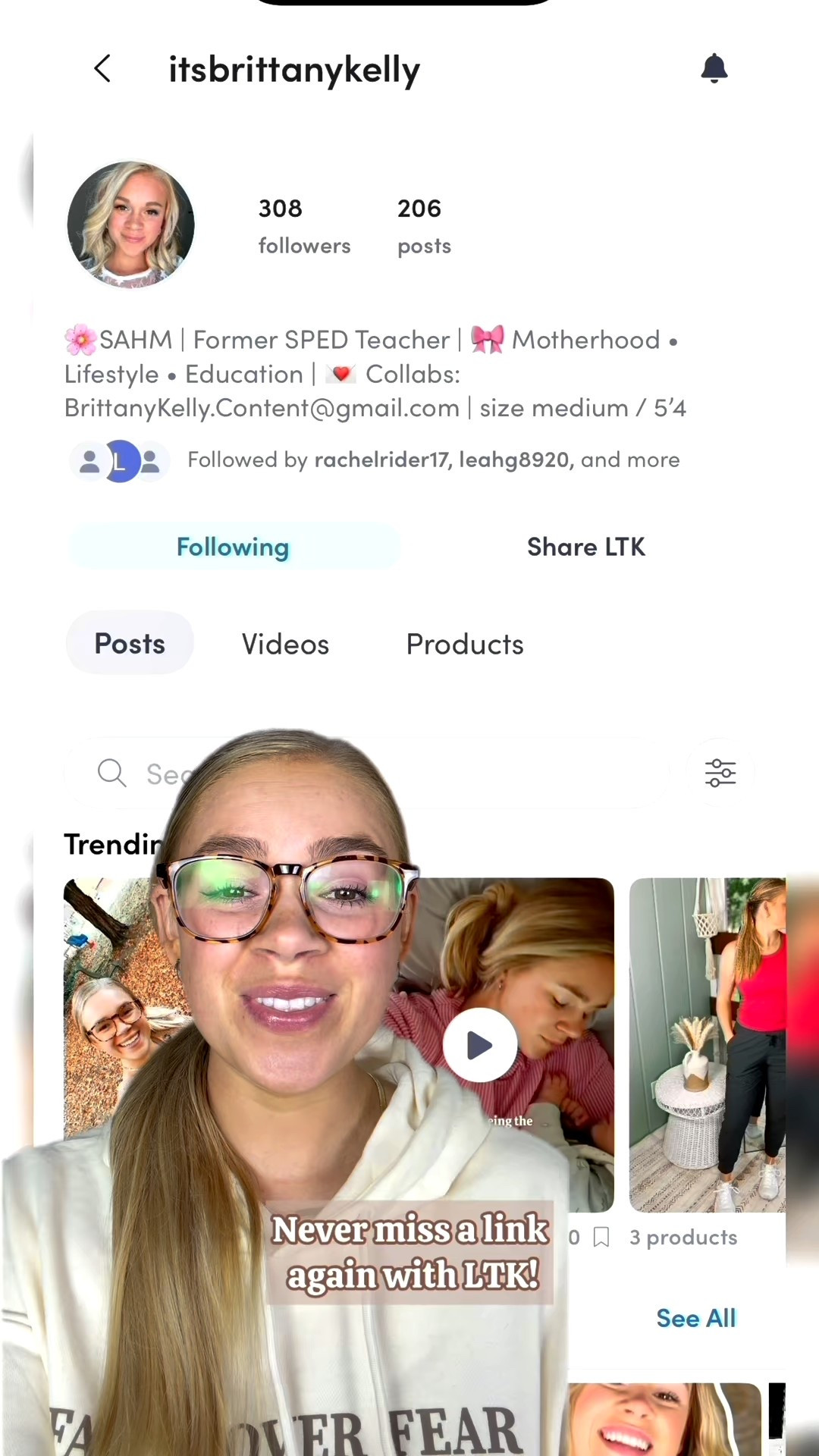 Never miss a shoppable link again! Welcome to my LTK storefront!!


💖follow @itsbrittanykelly
💛LOVE YA XXX 

#ltk #shoppable #ltkcreator #momcreator #momcontent 
#momblog #mominfluencer