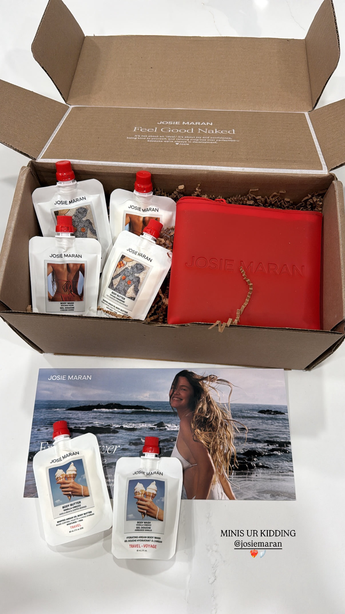 JOSIE MARAN mini body wash, body scrub and body butter!!! are you kidding!!! so good + a necessity for travels 

 #LTKdayinmylife #LTKselfcare #LTKTravel