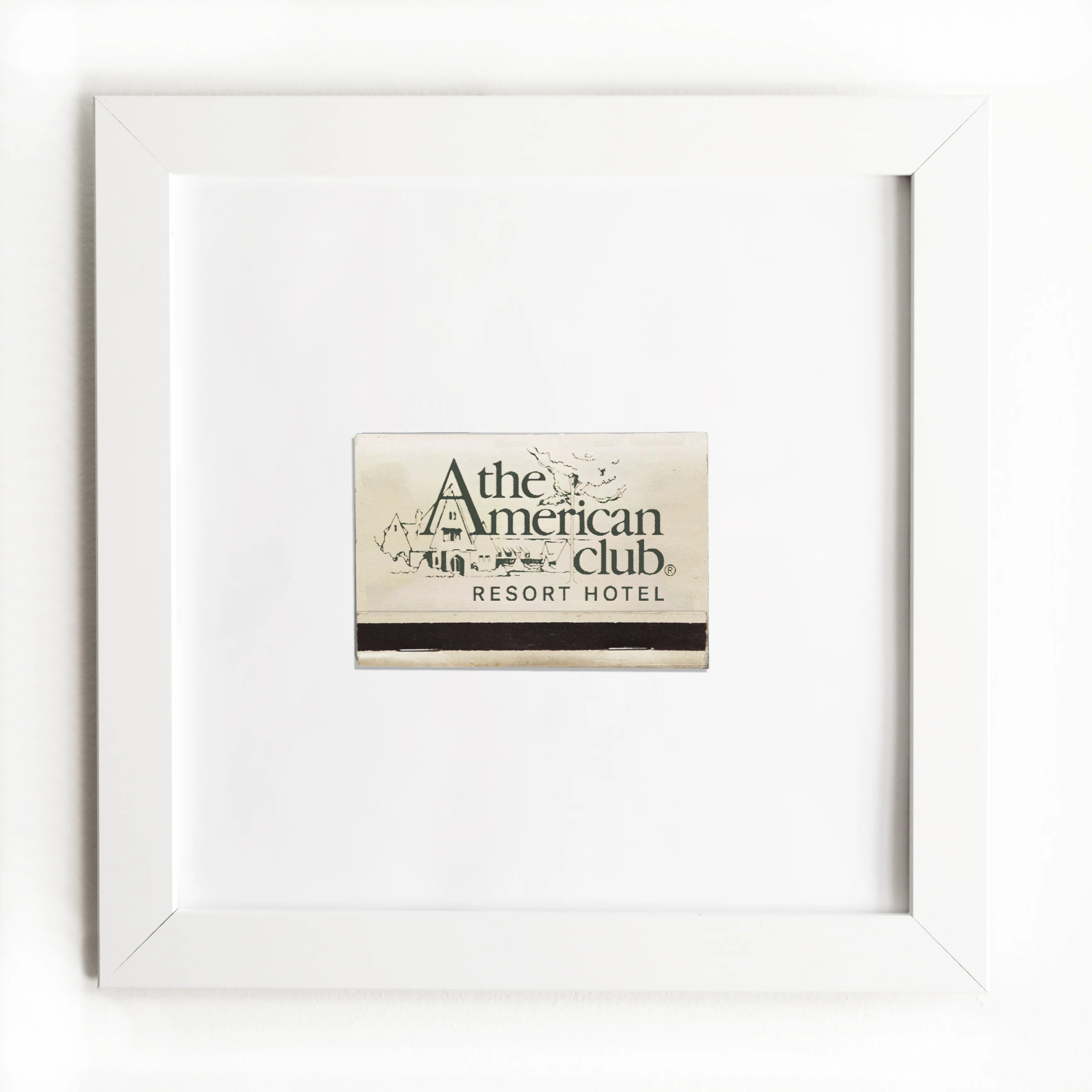 The American Club - Framed Print Matchbook - Golf Gift - Match South | Match South