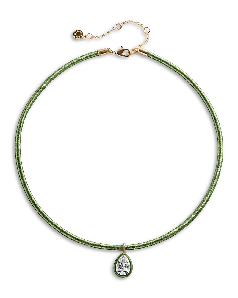 Baublebar Lindsay Crystal Fabric Wrapped Pendant Necklace, 16-19 | Bloomingdale's (US)