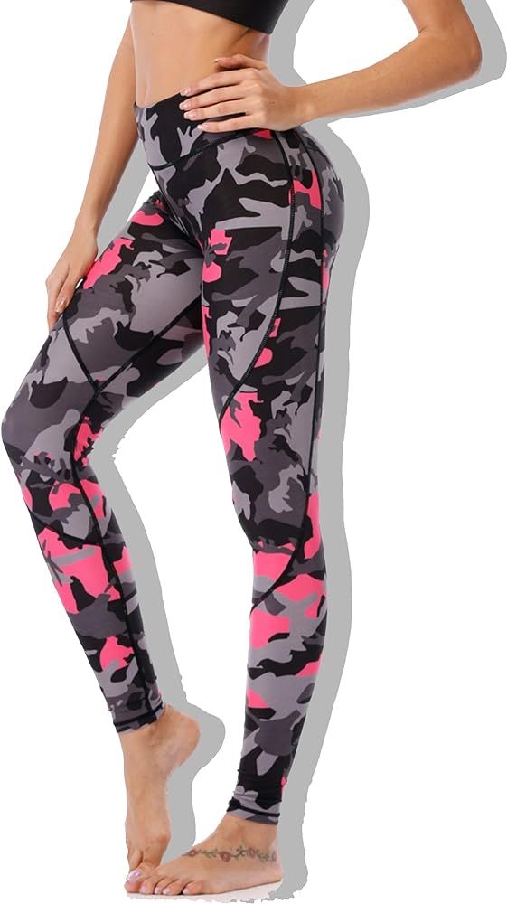 Chisportate Sustainale High Waisted Yoga Capris Leggings with Pockets for Women Workout Fitness Runn | Amazon (US)