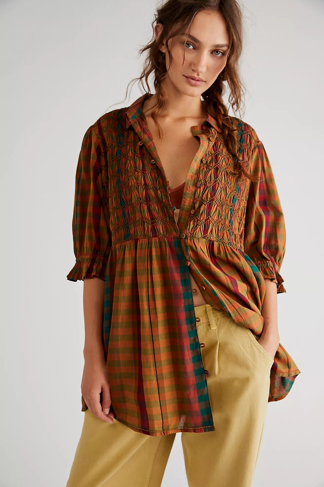 Charlotte Plaid Tunic | Free People (Global - UK&FR Excluded)