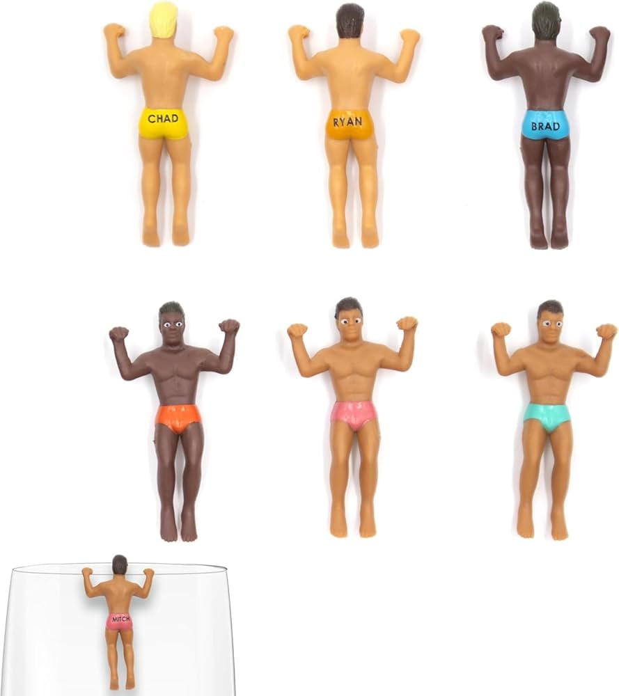 NPW Drinking Buddies Drink Markers, Wine Glass Charms for Parties - Bachelorette, Girls' Nights, ... | Amazon (US)