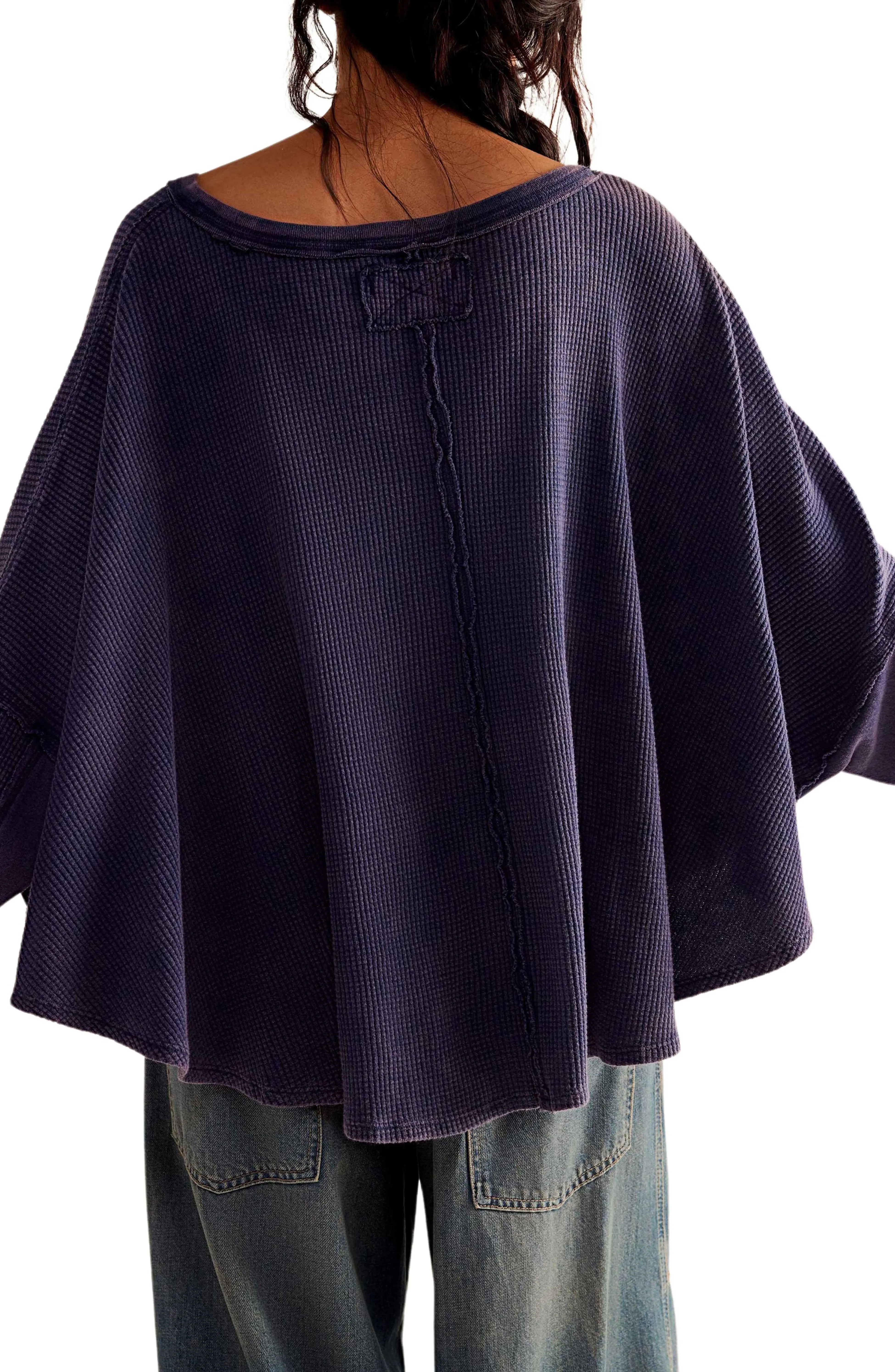 Microphone Drop Waffle Knit Top | Nordstrom