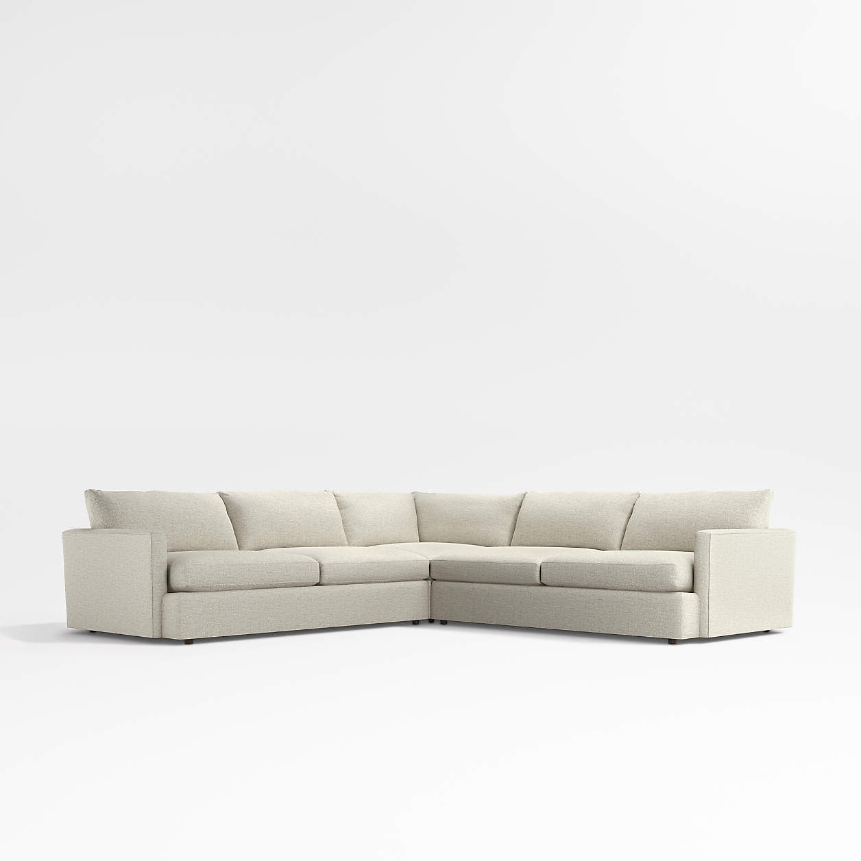 Lounge Deep 3-Piece Sectional Sofa + Reviews | Crate & Barrel | Crate & Barrel