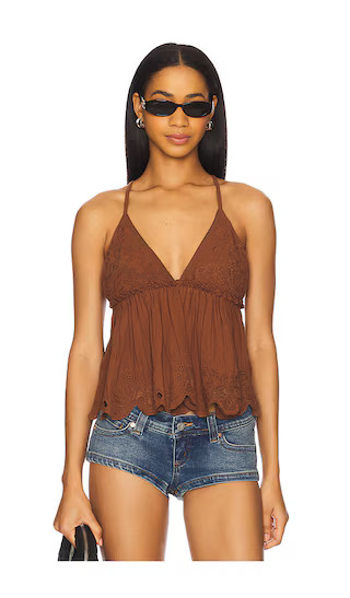 Sunny Days Cami in Chocolate | Revolve Clothing (Global)