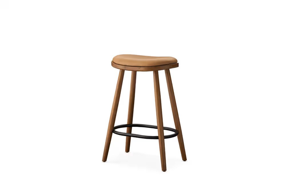 Abel Leather Counter Stool | Castlery | Castlery US