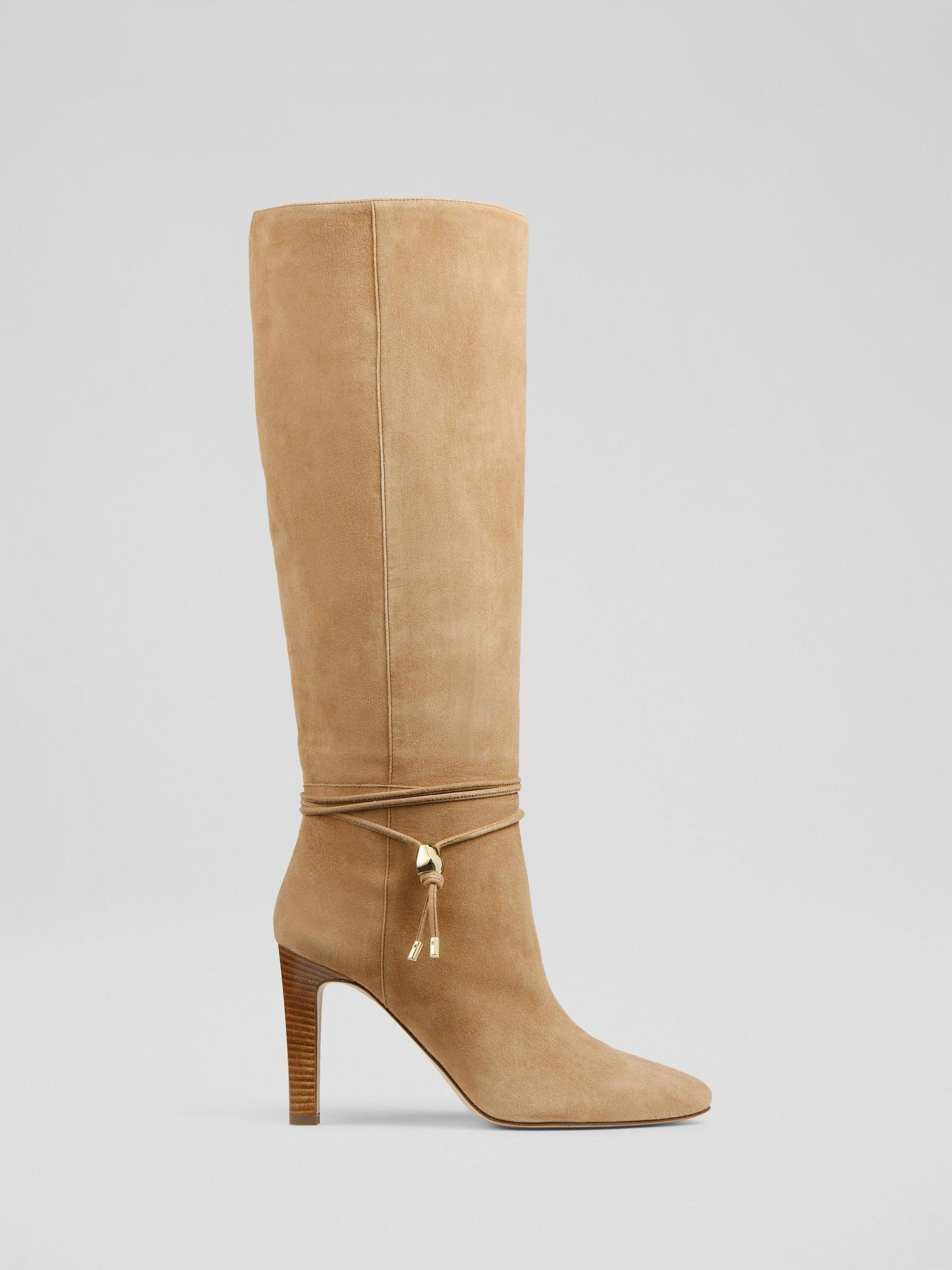 LK Bennett LK Bennett Natural Loretta Knee Boots | Next US
