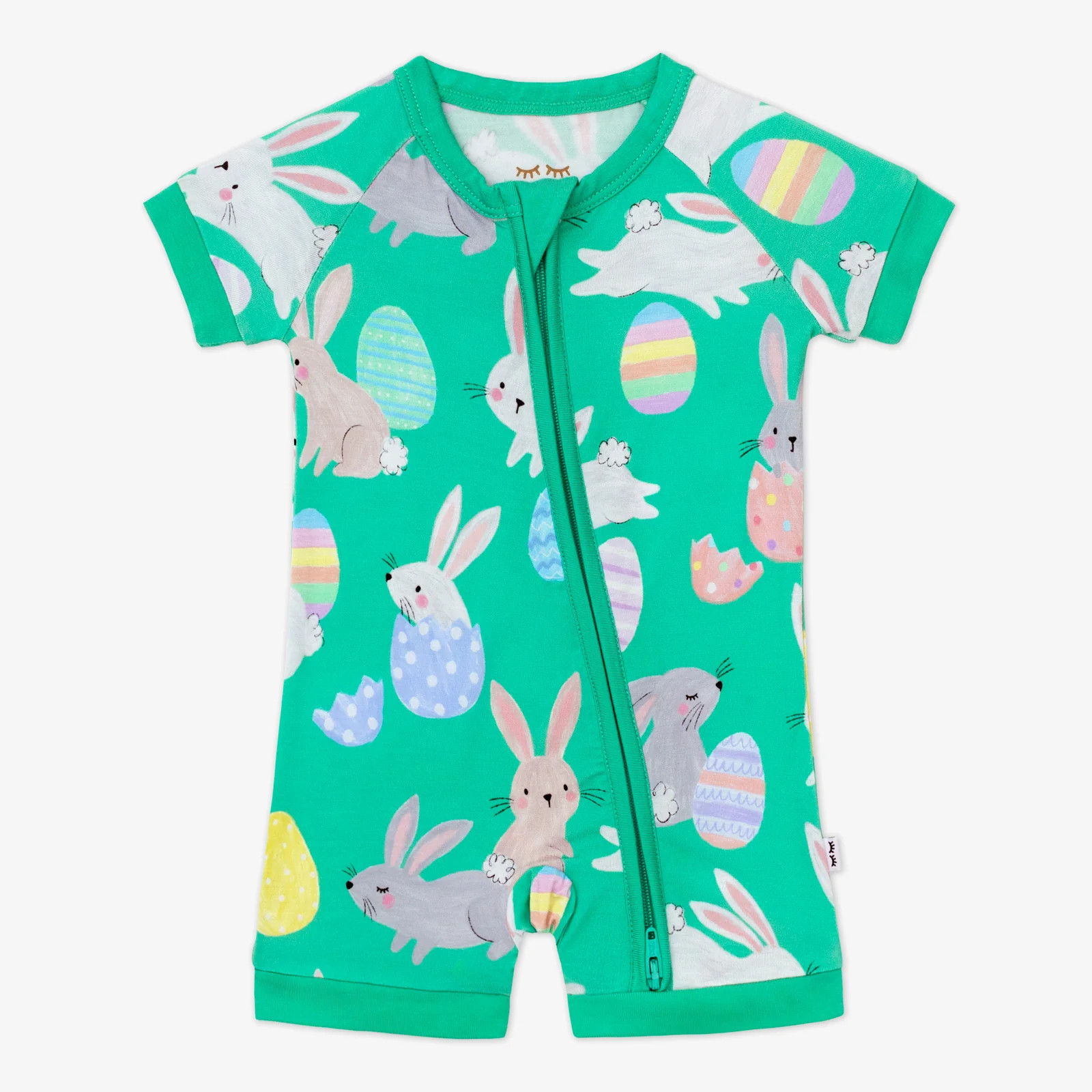 Lavender Hoppy Days Two-Piece Short Sleeve & Shorts Pajama Set | Little Sleepies