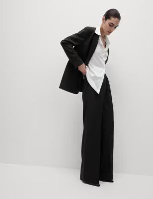 Wide Leg Trousers | M&S Collection | M&S | Marks & Spencer (UK)
