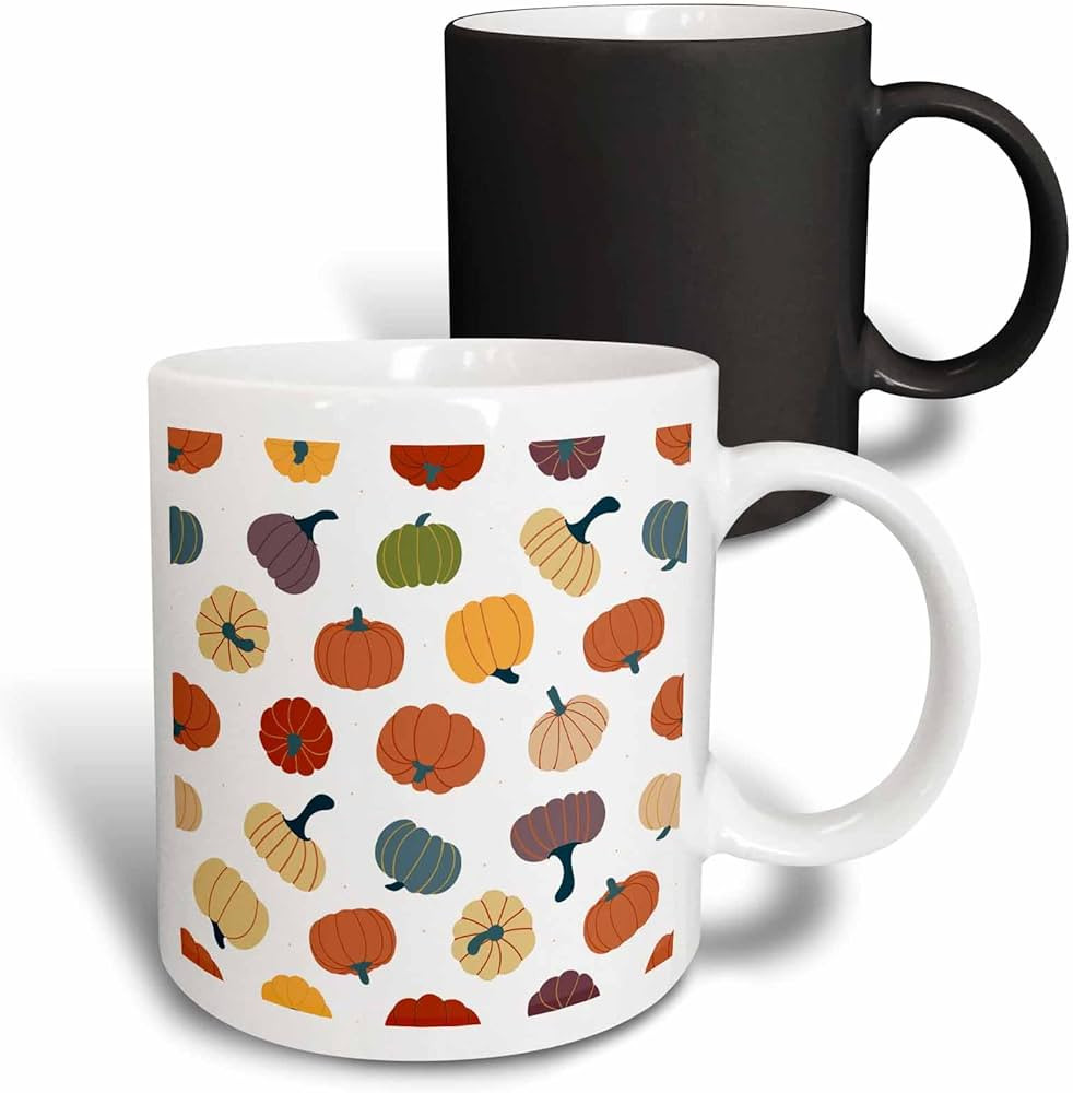 3dRose Cute Multi-Colored Pumpkins Pattern - Mugs (mug-370257-3) | Amazon (US)