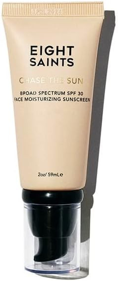 Eight Saints Chase the Sun Broad Spectrum SPF (30) Face Moisturizing Sunscreen, Mineral-Base Sun ... | Amazon (US)