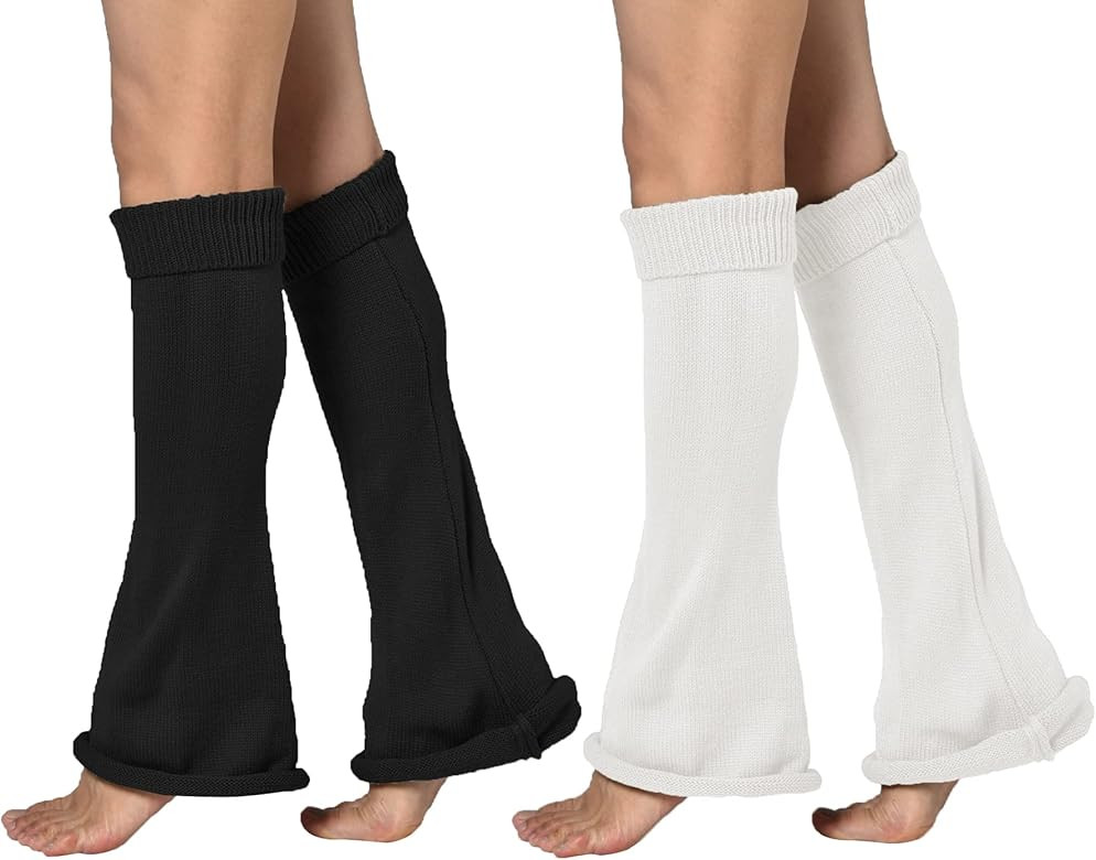 WODECASA Girls Kawaii Leg Warmers Knitted Flared Leg Sleeves Goth Crochet Baggy Cuff Ankle Heap S... | Amazon (US)