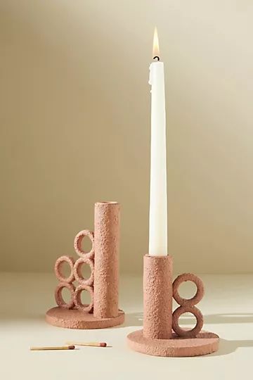 Sculptural Taper Candlestick | Anthropologie (US)