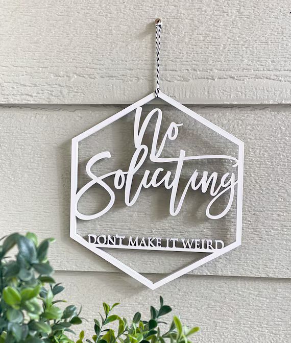 No soliciting sign, funny no soliciting sign, custom no soliciting sign, don't knock, don't ring ... | Etsy (US)